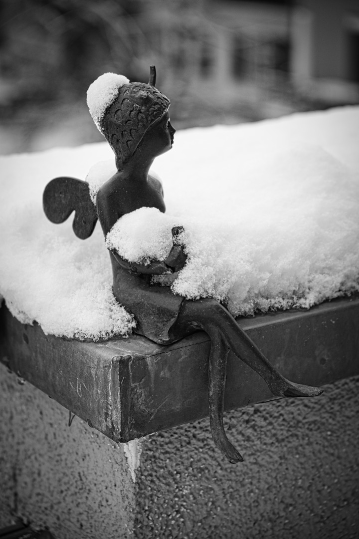 Mädchen im Schnee